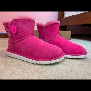 Pink Mini Bailey Button Uggs
